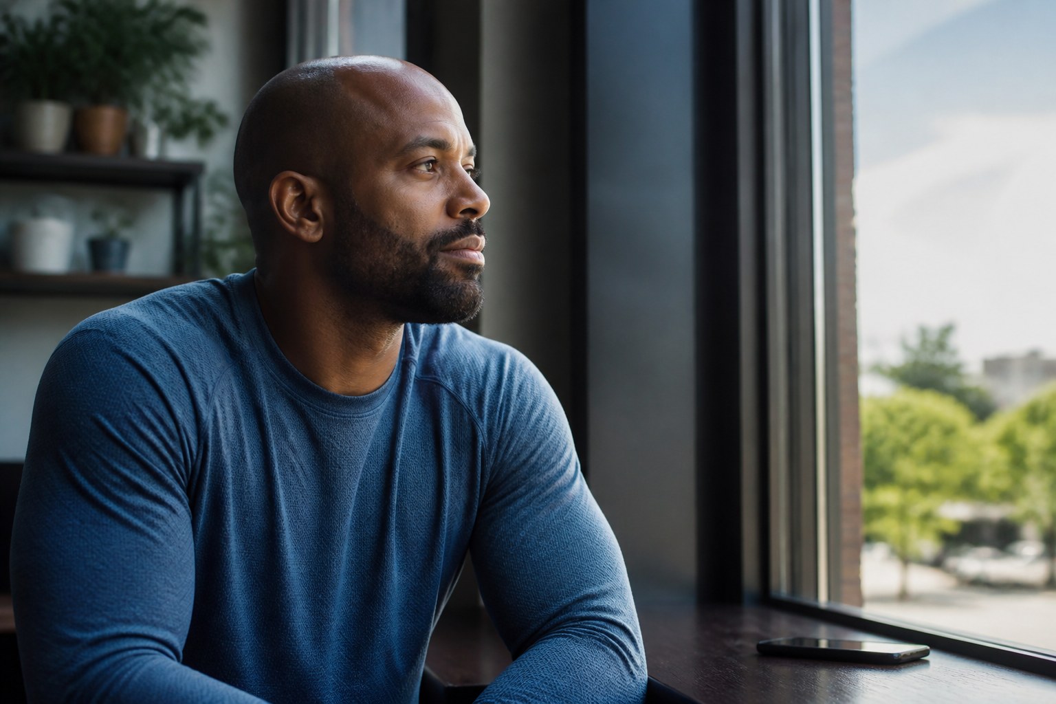 Adult rehearsing a real conversation on a practice app before it counts